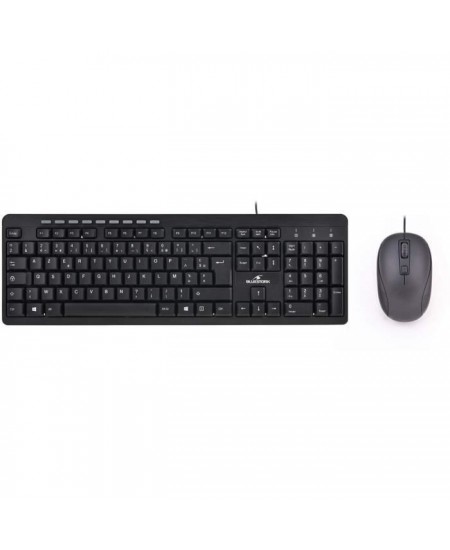 Pack Clavier Souris - BLUESTORK - PACK FIRST II - Filaire - Noir