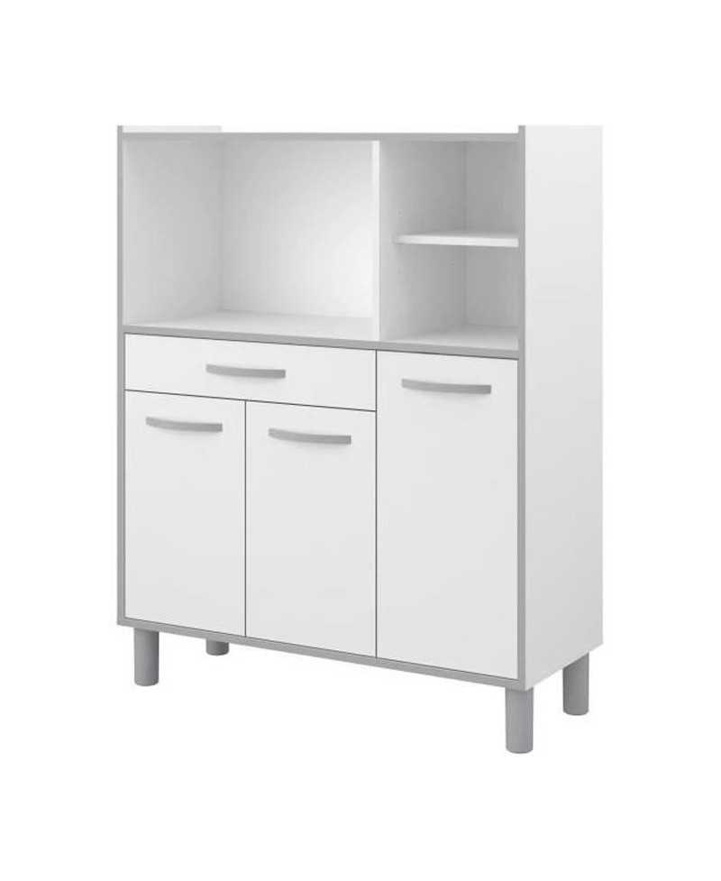 Buffet combiné de cuisine L 101cm Blanc - OSLO