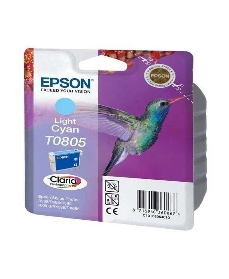 EPSON Cartouche d'encre T0805 Cyan clair - Colibri (C13T08054011)