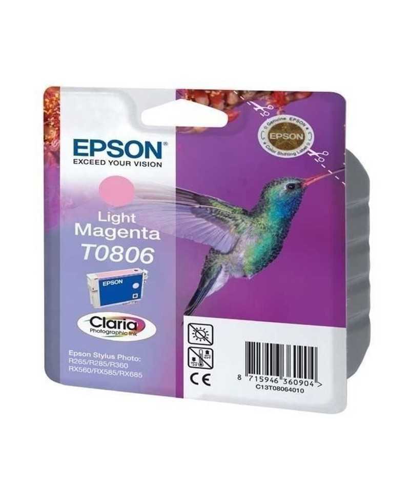 EPSON Cartouche d'encre T0806 Magenta clair - Colibri (C13T08064011)