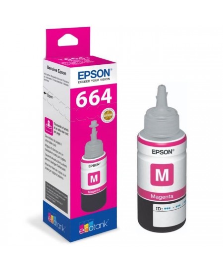 Bouteille d'encre Epson Ecotank T6643 - 70ml Magenta (C13T664340)