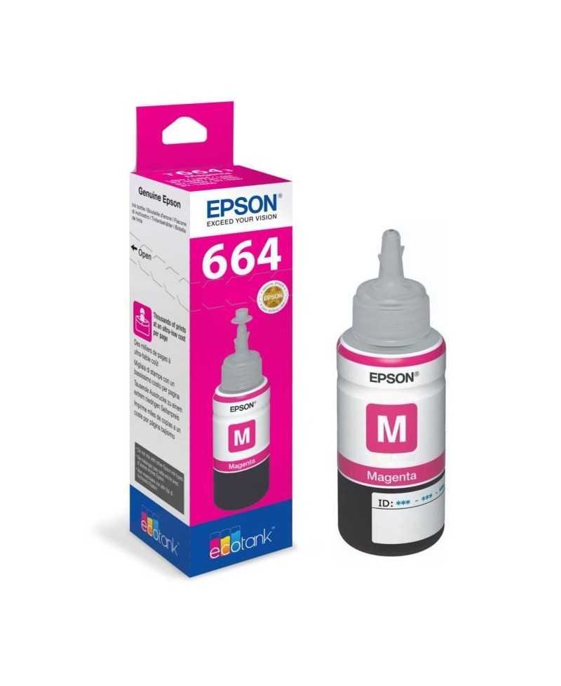 Bouteille d'encre Epson Ecotank T6643 - 70ml Magenta (C13T664340)