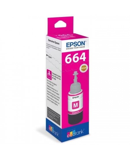 Bouteille d'encre Epson Ecotank T6643 - 70ml Magenta (C13T664340)