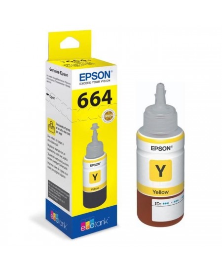 Bouteille d'encre Epson Ecotank T6644 - 70ml Jaune (C13T664440)