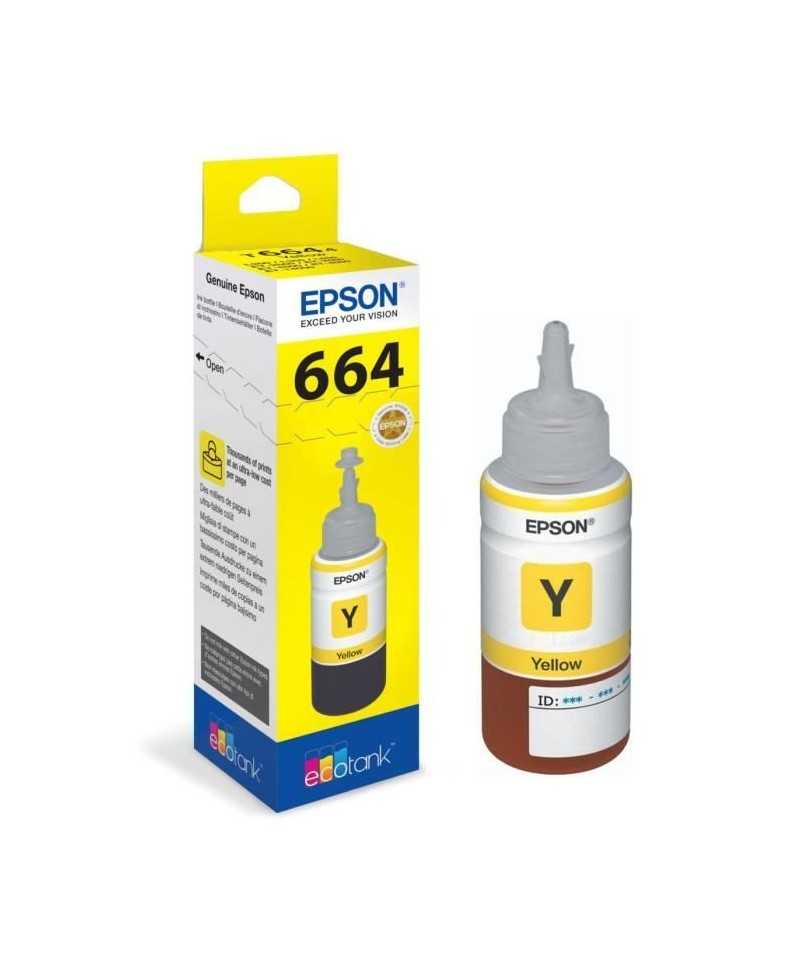 Bouteille d'encre Epson Ecotank T6644 - 70ml Jaune (C13T664440)