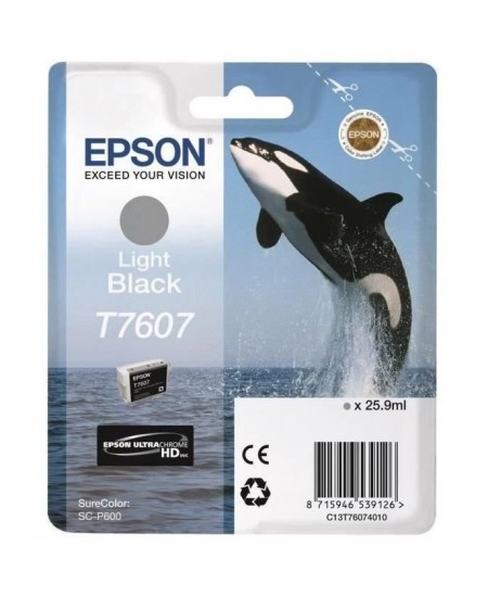 EPSON Cartouche d'encre T7607 Noir clair - Orque (C13T76074010)