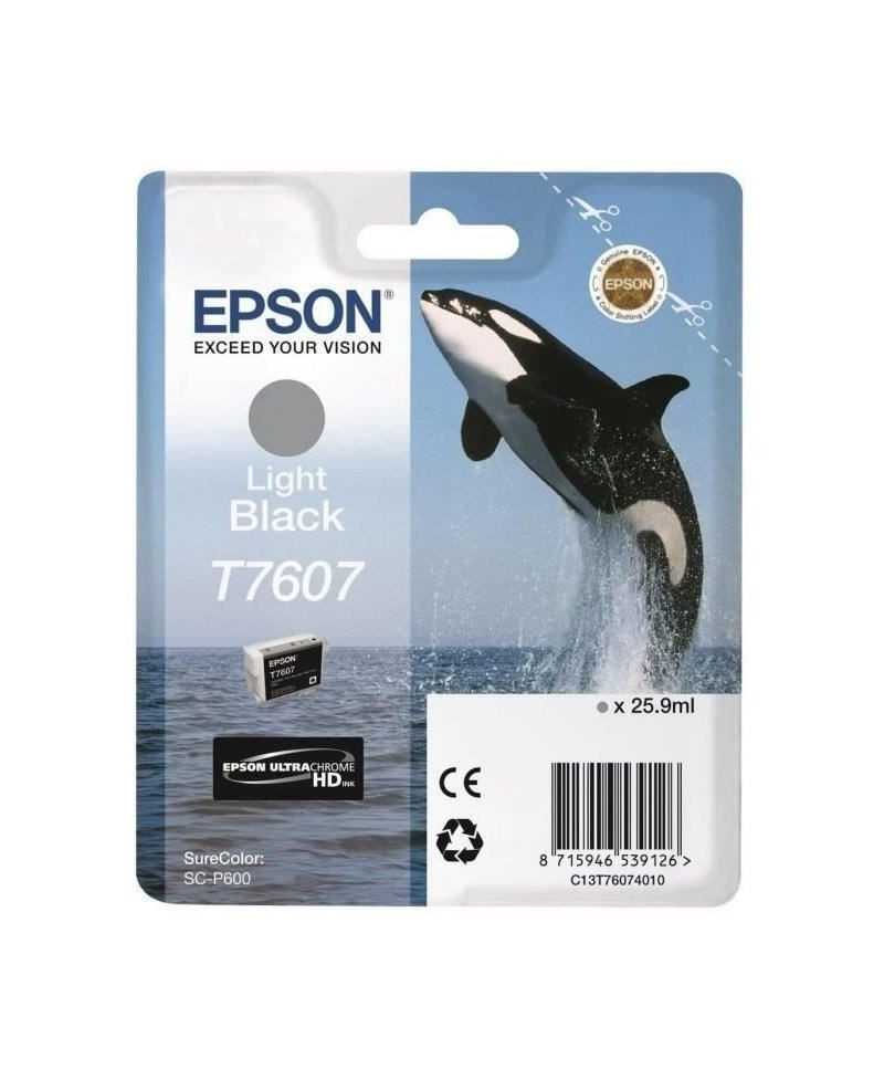 EPSON Cartouche d'encre T7607 Noir clair - Orque (C13T76074010)