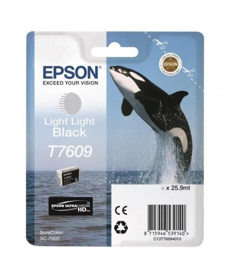 EPSON Cartouche d'encre T7609 Noir clair - Orque (C13T76094010)