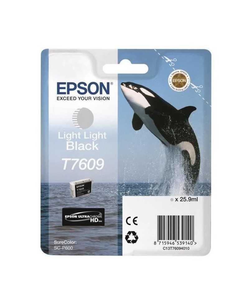 EPSON Cartouche d'encre T7609 Noir clair - Orque (C13T76094010)