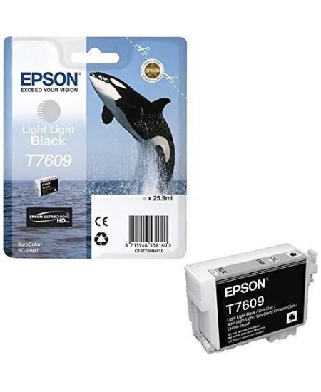 EPSON Cartouche d'encre T7609 Noir clair - Orque (C13T76094010)