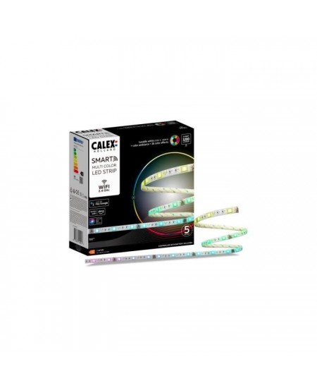 CALEX - Smart LED Ruban 5M 24W 1200lm RGBCCT 2700-6500K + Telecommande