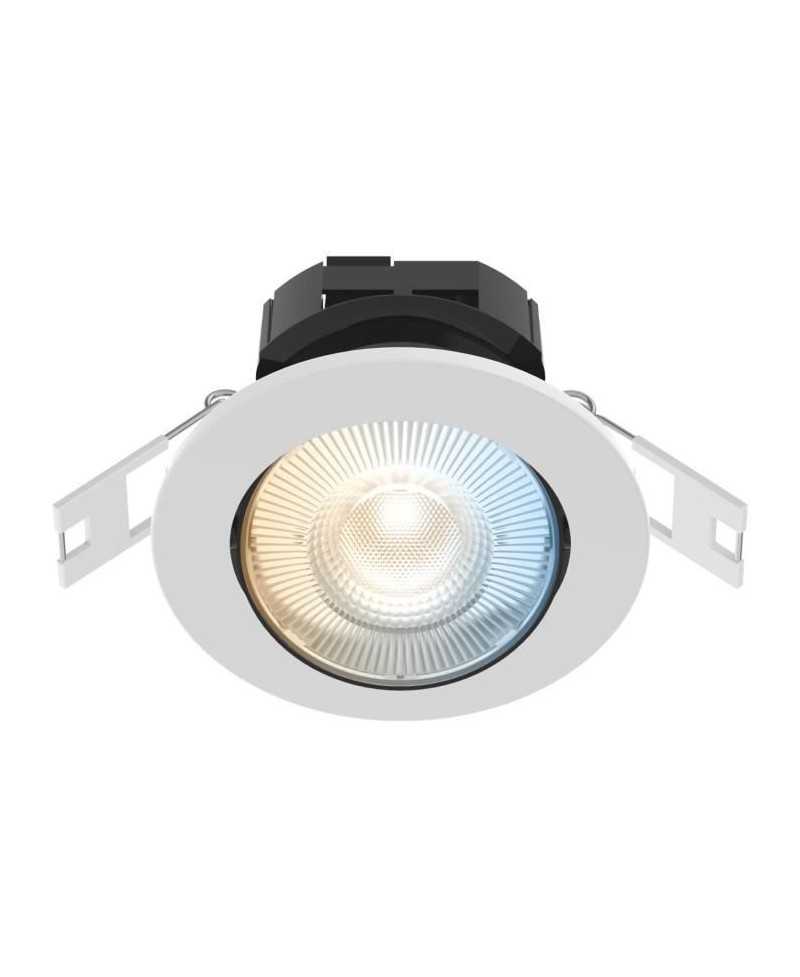 Spots encastrables LED - CALEX - SMART DOWNLIGHT - 5 W - 400 ml - 6500 K - Intensité variable - Pack de 3