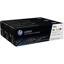 Cartouche de toner HP 131A - Pack de 3 couleurs authentiques LaserJet