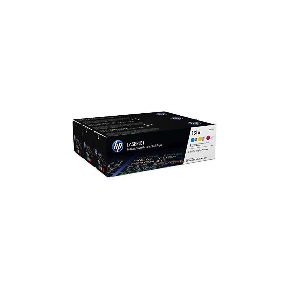 Cartouche de toner HP 131A - Pack de 3 couleurs authentiques LaserJet