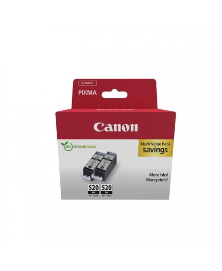 Pack de 2 cartouches d'encre noir - CANON - PGI-520