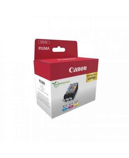 Multipack cartouches d'encre - CANON - CLI-521 Cyan/Magenta/Jaune