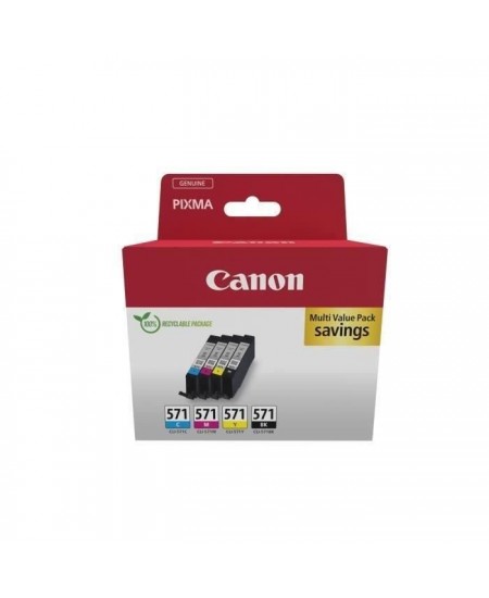 Multipack cartouches d'encre - CANON - CLI-571 Noir/Cyan/Magenta/Jaune