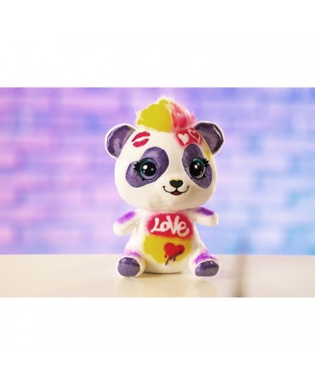 Peluche Airbrush Panda a personnaliser - Peluche spray art avec feutres et pochoirs - OFG 257 - Canal Toys