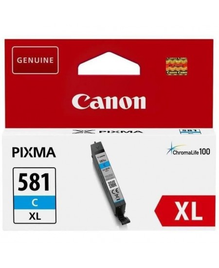 CANON Cartouche d'encre CLI-581C XL grande capacité Cyan (CLI581XL)