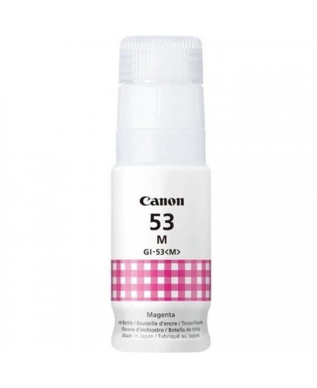 Bouteille d'encre - CANON - GI-53M - Magenta - Compatibilité PIXMA G650 et G550 - (4681C001)