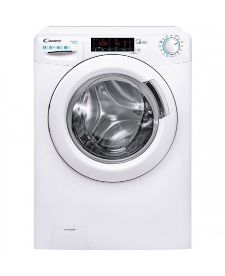 Lave-linge hublot CANDY CS 128TXME-S - 8 kg - Induction - L60cm - 1200 trs/min - Classe A - Blanc