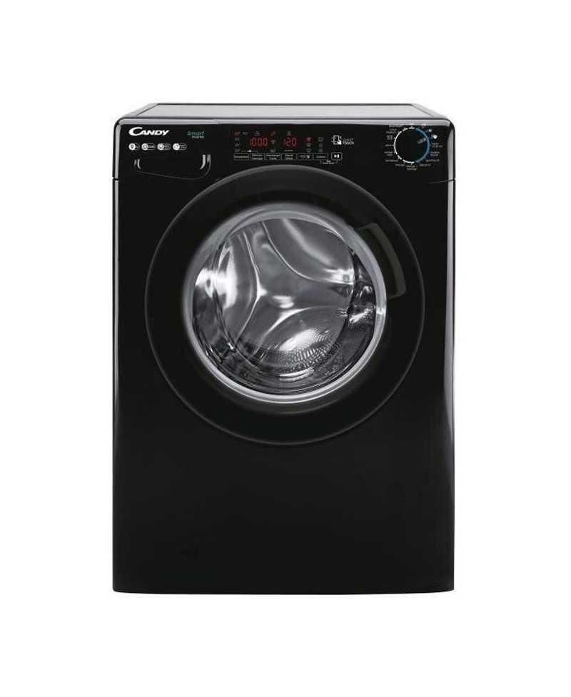 Lave-linge hublot CANDY CS 129TMBBE-47 - 9 kg - Induction - 1200 trs/min - Connecté - Classe B - Noir