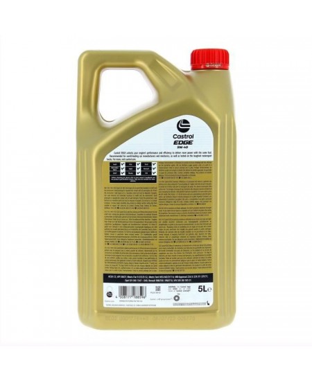 Huile moteur - CASTROL - EDGE 5W-40 - 5L