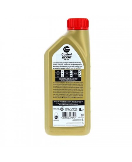 Huile moteur - CASTROL - EDGE 5W-40 - 1L