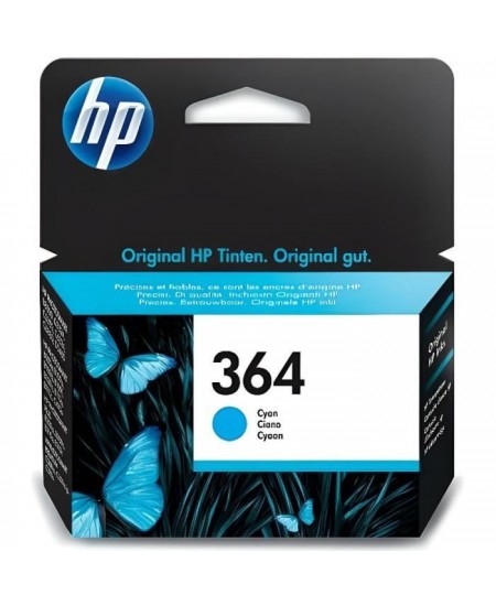 HP 364 Cartouche d'encre cyan authentique (CB318EE) pour HP DeskJet 3070A et HP Photosmart 5525/6525