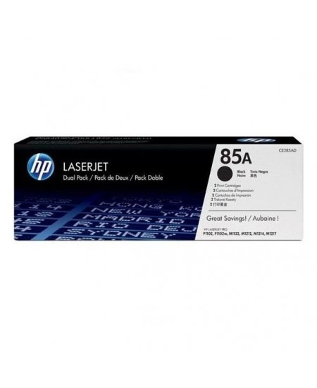 Cartouche de toner HP 85A (CE285AD) noir pour imprimantes LaserJet P1102/P1106/M1132MFP/M1212MFP/M1217MFP