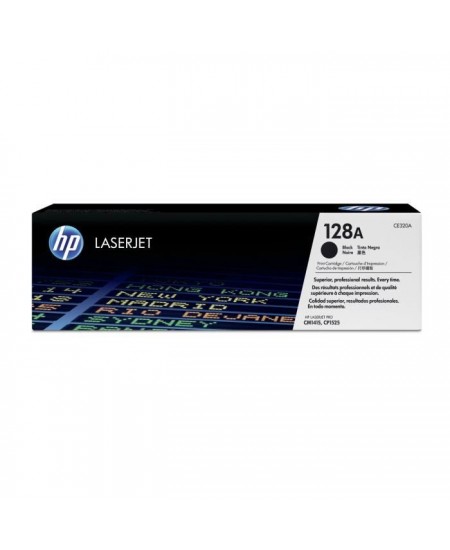 Cartouche de toner HP 128A noir authentique pour imprimantes HP Color LaserJet CP1525/CM1415MFP