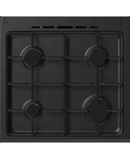 Cuisiniere gaz CONTINENTAL EDISON CECG60FCB1 - 4 feux - L59,8 x P61 xH83cm- Noir