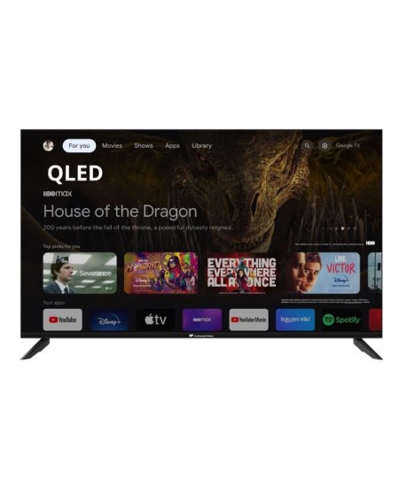 CONTINENTAL EDISON - CELED50SQLDV24B6 - TV LED - UHD QLED 4K - 50'' (127 cm) - Smart Google TV - Wifi Bluetooth - 4xHDMI - 2xUSB