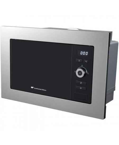 Four micro-ondes encastrable Grill CONTINENTAL EDISON MO20IXEG L59,5 x H38,8 cm x P34,35 cm 20L Inox