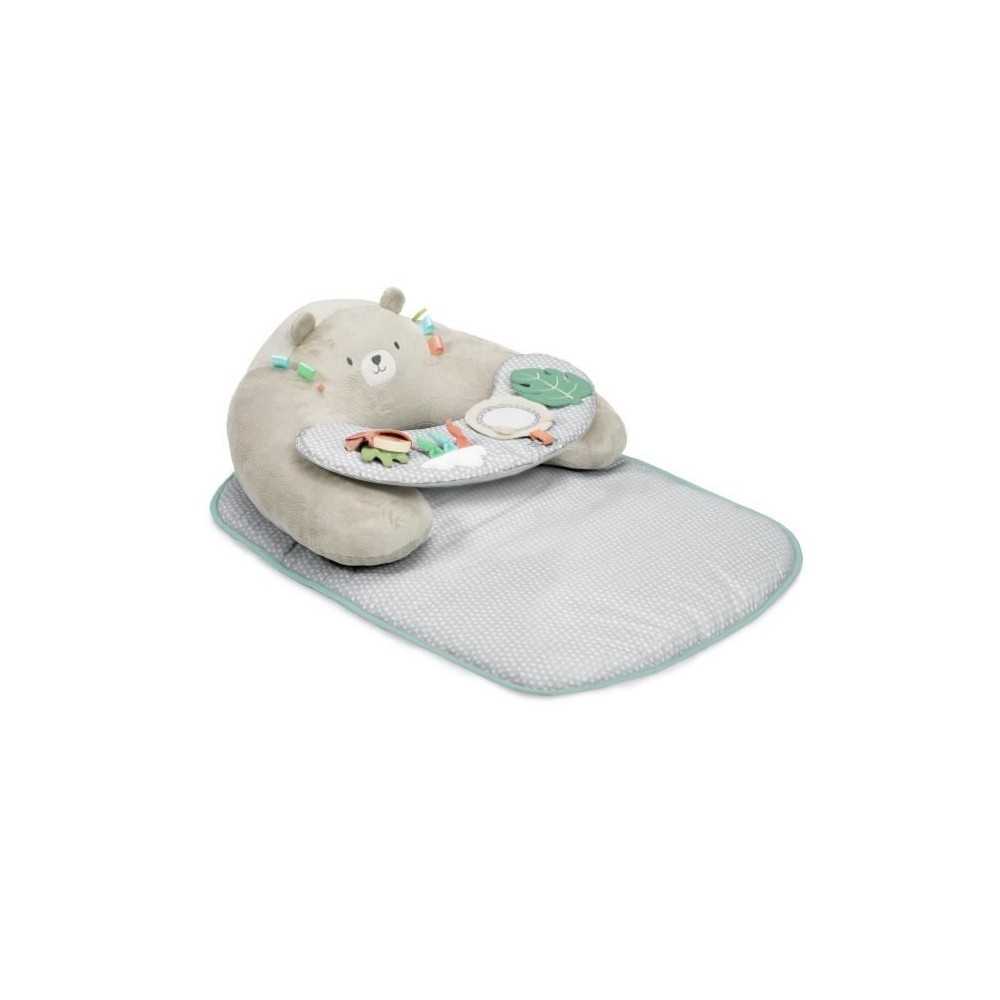 INGENUITY Tapis d'éveil 4 en 1 Petit Ourson, Coussin de support pour