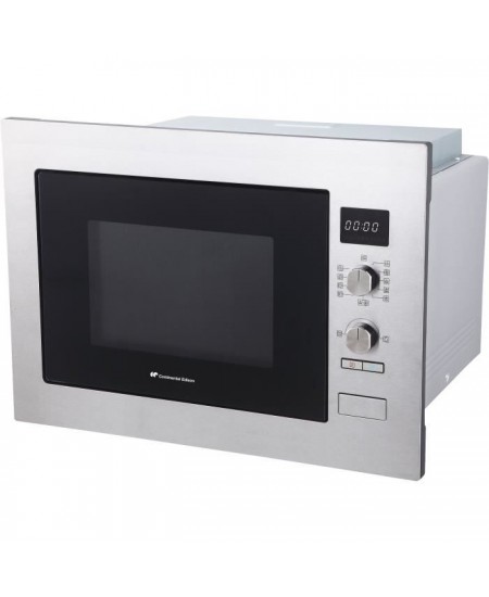 Micro ondes combiné encastrable CONTINENTAL EDISON CEMOC34IXE L59,5 x H46 x P46,8 cm Inox 34L