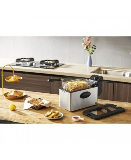 Friteuse 3 L CONTINENTAL EDISON CERFR3IN2 - 2000W - Inox