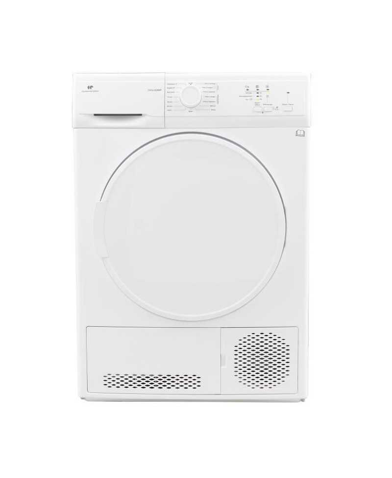 Seche-linge a condensation CONTINENTAL EDISON CESLCE8WP1 - 8 kg - Largeur 59,6cm - Classe B - Blanc