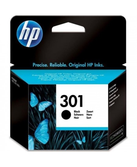 HP 301 Cartouche d'encre noire authentique (CH561EE) pour HP Envy 4505 et HP DeskJet 1050/1512/2548/3057A