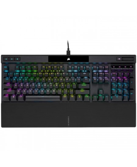 Clavier Gamer - AZERTY - CORSAIR - K70 RGB PRO - Mécanique - Touches PBT Double Shot Pro - Cherry MX Rouge - Noir - (CH-9109410