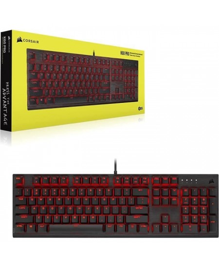 CORSAIR Clavier mécanique gaming K60 PRO a LED Rouge - Azerty - Noir (CH-910D029-FR)