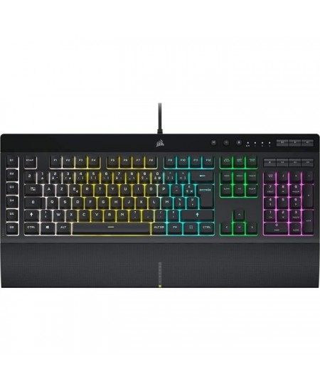 Clavier Gamer - AZERTY - CORSAIR - K55 RGB Pro - Numérique - Dôme en caoutchouc - RGB 5 Zones - (CH-9226765-FR)