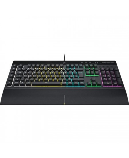 Clavier Gamer - AZERTY - CORSAIR - K55 RGB Pro - Numérique - Dôme en caoutchouc - RGB 5 Zones - (CH-9226765-FR)