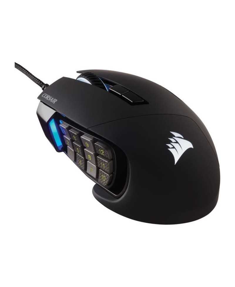 CORSAIR Souris Gamer SCIMITAR RGB ELITE - 18 000 DPI - Noir (CH-9304211-EU)