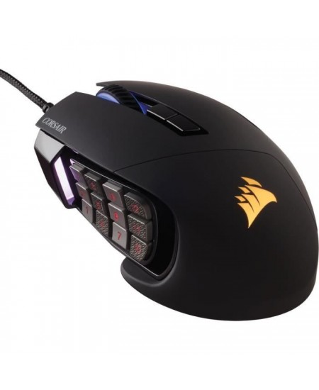 CORSAIR Souris Gamer SCIMITAR RGB ELITE - 18 000 DPI - Noir (CH-9304211-EU)