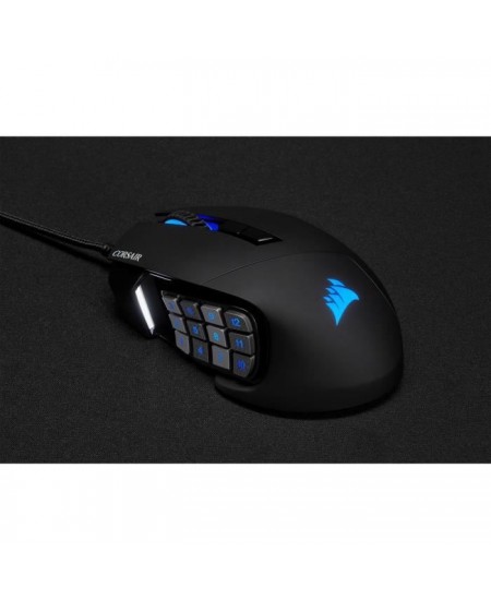 CORSAIR Souris Gamer SCIMITAR RGB ELITE - 18 000 DPI - Noir (CH-9304211-EU)