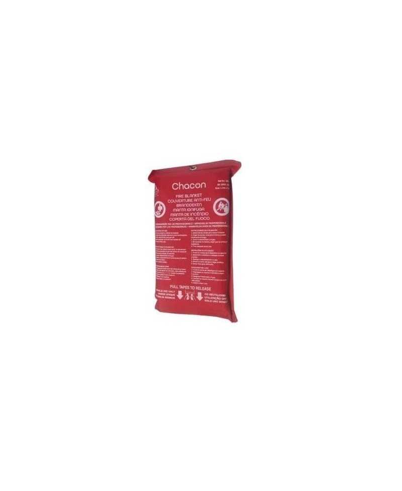 Couverture anti-feu CHACON - Fibre de verre - 120 cm - Rouge