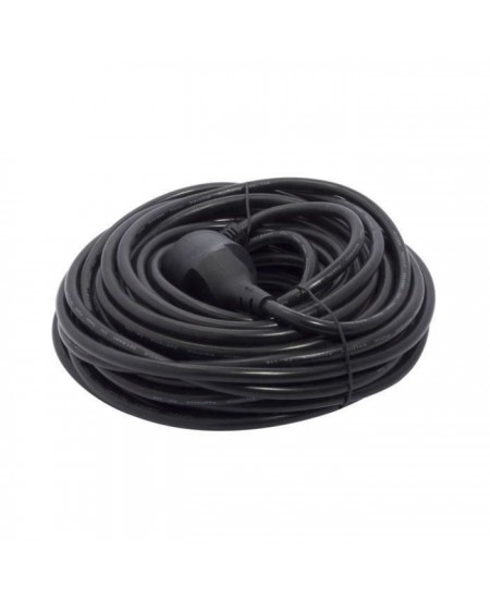 CHACON Prolongateur HO5VVF 3 x 1,5 mm² 20 m - Noir