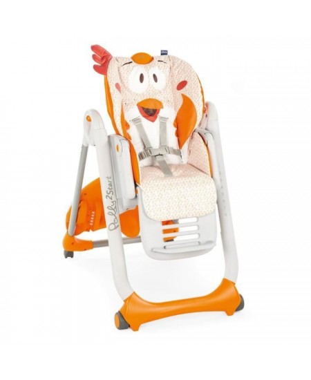 CHICCO Chaise Haute Polly 2 Start - 4 Roues fancy chicken