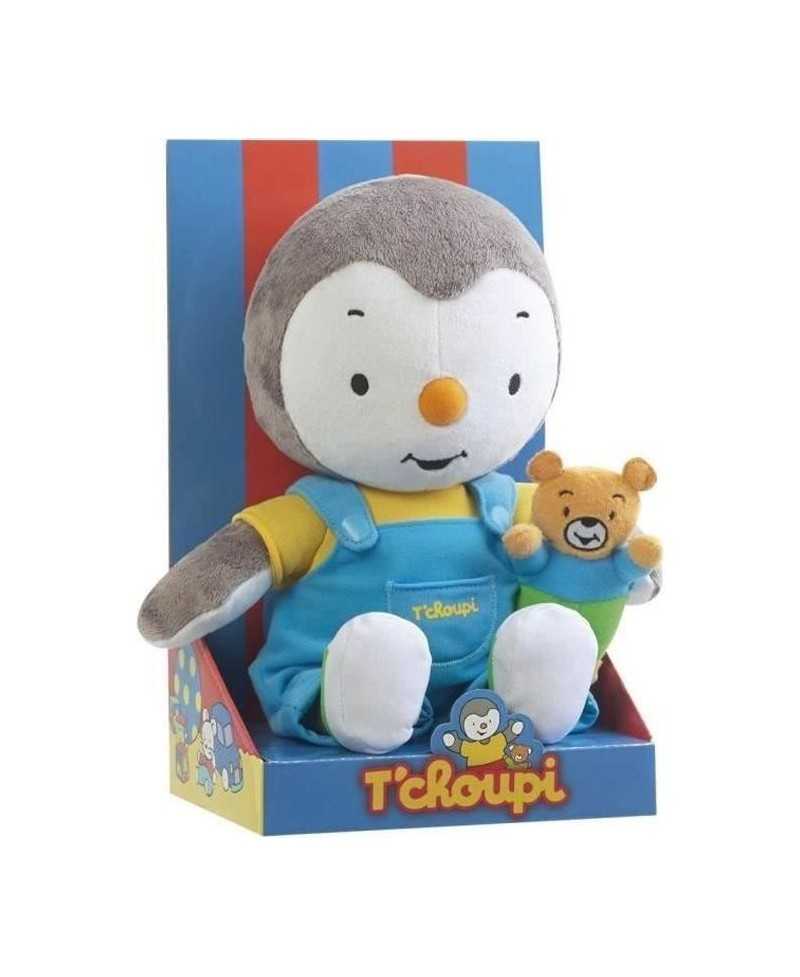 Jemini T'choupi - Peluche Tchoupi 30 cm avec ourson